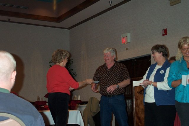 Kent Nelson accepts the Friend of the Director prize